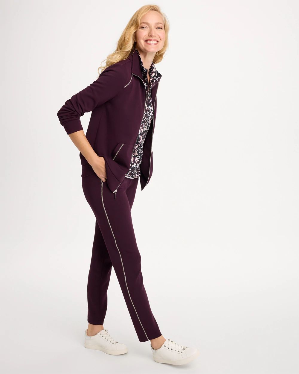 ジャケット・アウター bajra Archive Multi-Drawstring Coat Zenergy® Soft Caviar Bead Jacket | Chico's